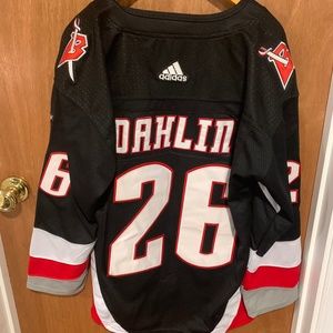 Adidas Authentic Rasmus Dahlin Buffalo Sabres Black Goathead NHL Jersey 50